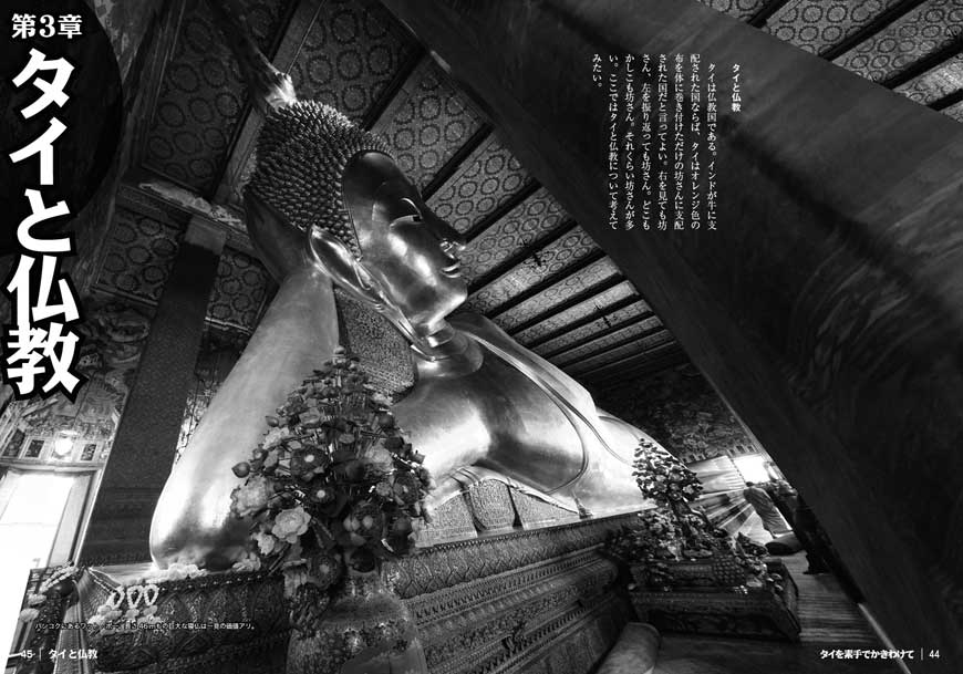 タイを素手でかき分けて